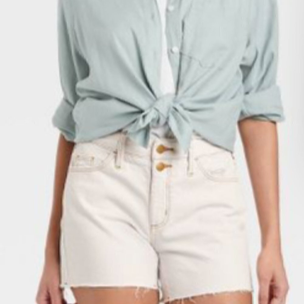 Curvy Vintage Midi Cut Off Shorts Size 16